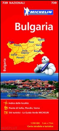 aa.vv. - bulgaria carta stradale michelin 2012 n.739