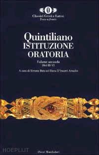 quintiliano m. fabio - istituzione oratoria