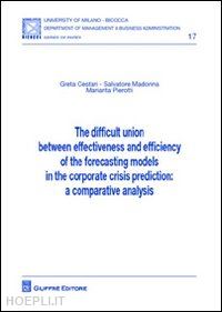 cestari greta; madonna salvatore; pierotti mariarita - the difficult union between effectiveness and efficiency of the forecasting models in the corporate crisis prediction. a comparative analysis