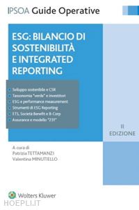 tettamanzi patrizia (curatore); minutiello valentina (curatore) - esg: bilancio di sostenibilita' e integrated reporting