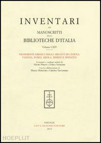 perani m. (curatore); sagradini e. (curatore) - inventari dei manoscritti delle biblioteche d'italia