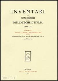 fanti m. (curatore) - inventari dei manoscritti delle biblioteche d'italia