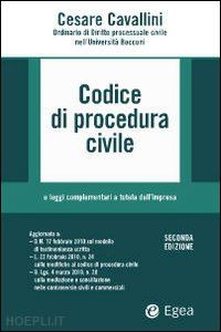 cavallini cesare - codice di procedura civile