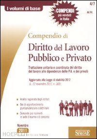  - compendio di diritto del lavoro pubblico e privato