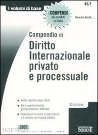 novelli giancarlo - compendio di diritto internazionale privato e processuale