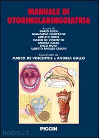 de vincentiis marco; gallo andrea; bussi mario; croce a. (curatore); mora e. (curatore); - manuale di otorinolaringoiatria