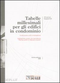 gasparrelli vincenzo - tabelle millesimali per gli edifici in condominio