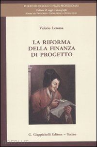 lemma valerio - la riforma della finanza di progetto