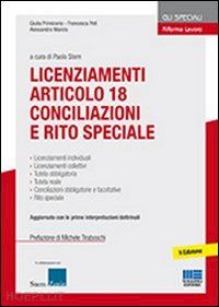 stern paolo (curatore) - licenziamenti articolo 18 conciliazioni e rito speciale