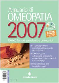  - annuario di omeopatia 2007. con cd-rom