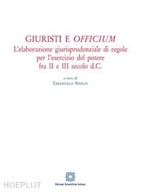 stolfi emanuele - giuristi e officium