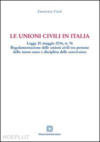 calo' emanuele - le unioni civili in italia
