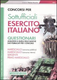 nissolino patrizia (curatore) - concorsi per sottufficiali esercito italiano