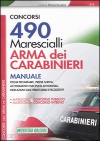 nissolino patrizia (curatore) - concorsi 490 marescialli - arma dei carabinieri