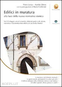 lenza pietro; ghersi aurelio; calderoni bruno - edifici in muratura