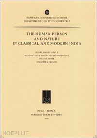  - the human person and nature in classical and modern india