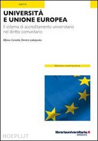 contaldo alfonso; liakopoulos dimitris - universita' e unione europea