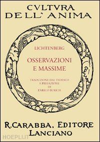 lichtenberg georg christoph - osservazioni e massime