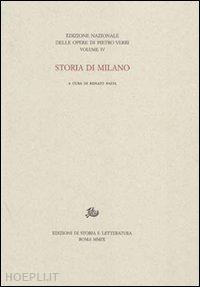 verri pietro; pasta r. (curatore) - storia di milano