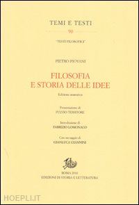 piovani pietro; tessitore f. (present.); lomonaco f.(intro); giannini g. - filosofia e storia delle idee
