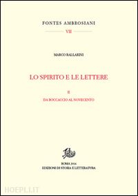 ballarini marco - lo spirito e le lettere vol. 2