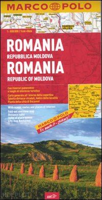 aa.vv. - romania repubblica moldova carta stradale marco polo 2012