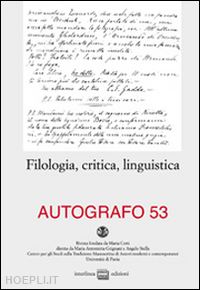  - filologia, critica, linguistica