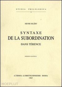 blery henry - syntaxe de la subordination dans térence.