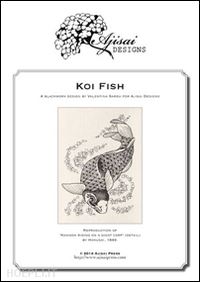 sardu valentina - koi fish. a blackwork design