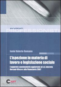 romano iunio valerio - l'ispezione in materia di lavoro e legislazione sociale