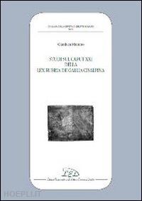 mainino gianluca - studi sul caput xxi della lex rubria de gallia cisalpina