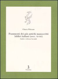pilocane chiara - frammenti dei piu' antichi manoscritti biblici italiani (secc. xi - xii)
