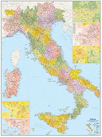 Italia Amministrativa Postale. Carta Geografica Amministrativa Stradale  Postale - Aa.Vv. | Cartina Geografica Edizioni Cart. Milanesi 09/2017 