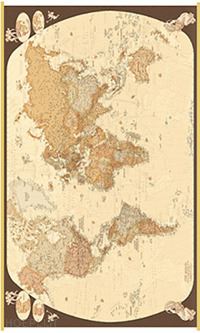 aa.vv. - mondo anticato 140x90. carta geografica amministrativa, geografia contemporanea