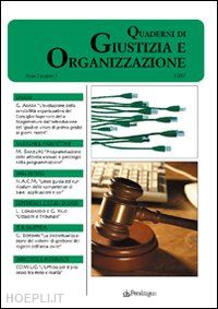 comiug(curatore) - quaderni di giustizia e organizzazione (2007). vol. 3