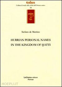 de martino stefano - hurrian personals names in the kingdom of hatti