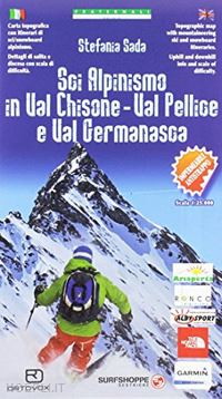 stefania sada - carta n. 97. sci alpinismo in val chisone, val pellice e val germanasca 1:25000