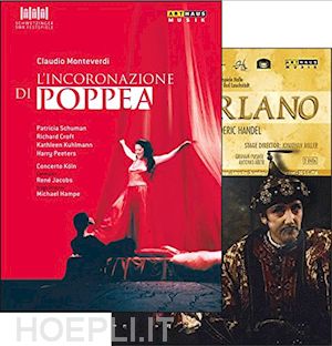  - claudio monteverdi / handel - l'incoronazione di poppea - tamerlano (2 dvd)