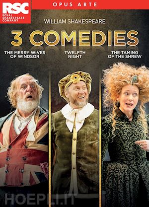  - william shakespeare: 3 comedies (3 dvd) [edizione: regno unito]