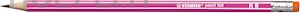 aa vv - stabilo: matita in grafite con gommino 160 rt rosa hb