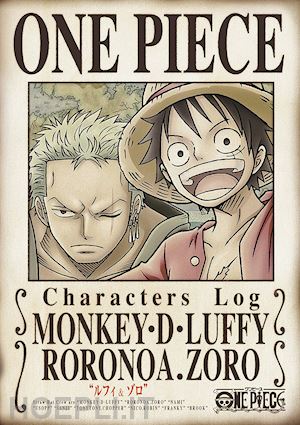  - oda eiichiro - one piece characters log 'luffy&zoro' [edizione: giappone]