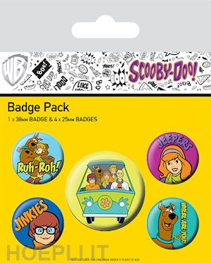 aa vv - scooby doo: pyramid - mystery machine team (pin badge pack)