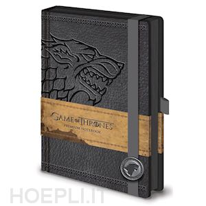  - game of thrones - stark notebook (quaderno)