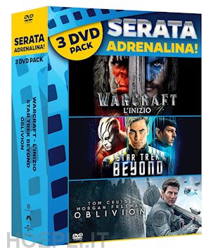 duncan jones;joseph kosinski;justin lin - oblivion / warcraft / star trek - beyond (3 dvd)