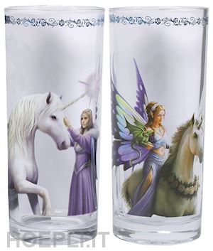 aa vv - anne stokes: unicorns (set 2 bicchieri)