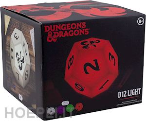  - dungeons & dragons: paladone - dice light colour changes (light / lampada)
