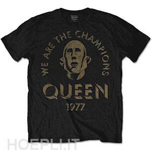  - queen: we are the champions (t-shirt unisex tg. m)