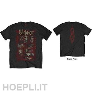  - slipknot: sketch boxes (back print) (t-shirt unisex tg. xl)