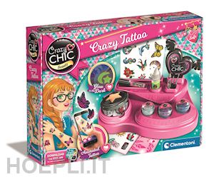 Clementoni: Bambina Giochi Creativi Crazy Chic - Crazy Tattoo 