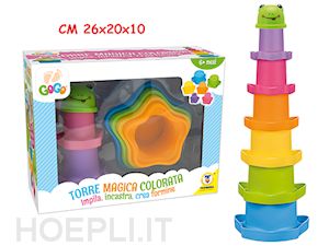  - teorema: prima infanzia gogo - torre magica colorata 7 pz